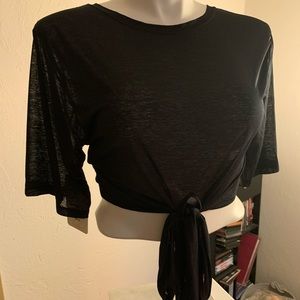 NWT Fabletics Ryan Tie Up Crop Top